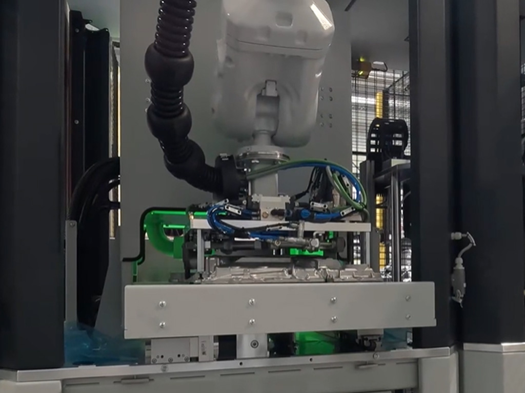 Ein Roboter sieht Rot